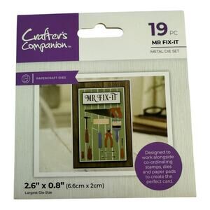Crafters Companion Mr Fix It 19 Piece Paper Crafts Die Set